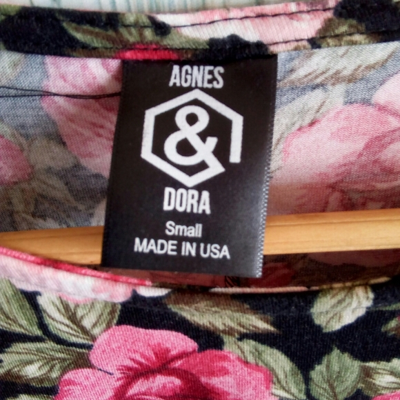 Agnes & Dora floral ruffle tunic dress small - Picture 5 of 6